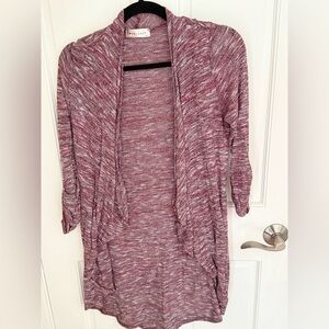 Live 4 Truth Women's Burgundy Open-Front Cardigan